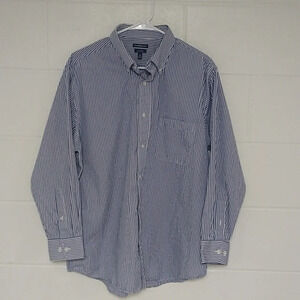 LONG SLEEVE STRIPE BUTTON DOWN 17 32/34